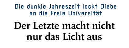[Diebe an der FU]